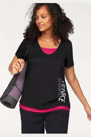 Venice Beach Funktionsshirt figurbetonende Passform, V-Ausschnitt, schnelltrocknend