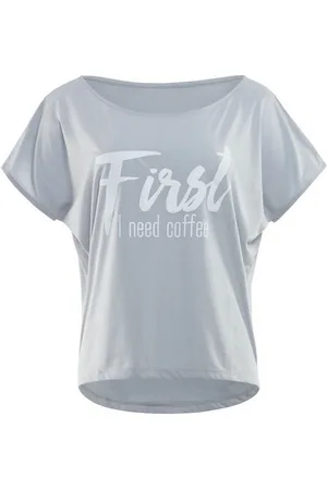 Winshape Oversize-Shirt MCT002 ultra leicht mit weißem Glitzer-Aufdruck