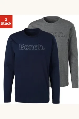 Bench Langarmshirt (2-tlg) mit Bench. Print vorn