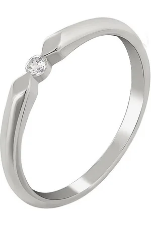 CAÏ Fingerring 925 Silber rhodiniert mit Zirkonia