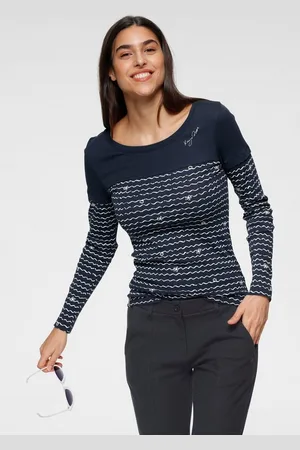 KangaROOS 2-in-1-Langarmshirt Langarm, bedruckt und gemustert, für die Freizeit, aus Baumwolle