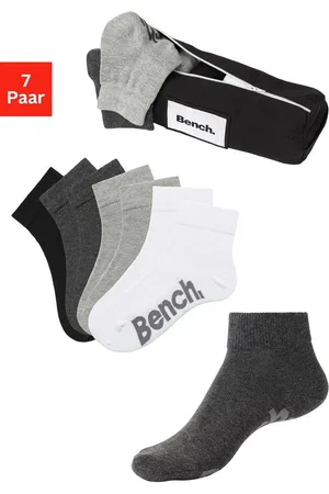 Bench Kurzsocken (Federtasche, 7-Paar) in ansprechendem Mäppchen mit Reißverschluss