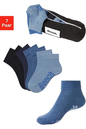 Bench Kurzsocken (Federtasche, 7-Paar) in ansprechendem Mäppchen mit Reißverschluss