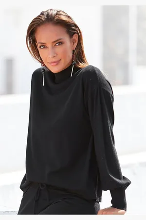 Lascana Strickpullover mit kleinem Stehkragen, Feinstrickpullover, casual-chic