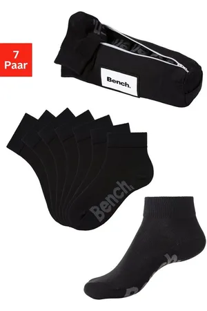 Bench Kurzsocken (Federtasche, 7-Paar) in ansprechendem Mäppchen mit Reißverschluss