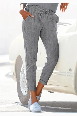 vivance collection Jogger Pants mit Karomuster und seitlichen Taschen, Karohose