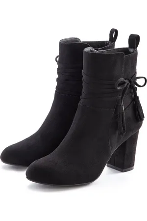 Lascana Stiefelette mit Blockabsatz, High-Heel-Stiefelette, Ankle Boots, Stiefel