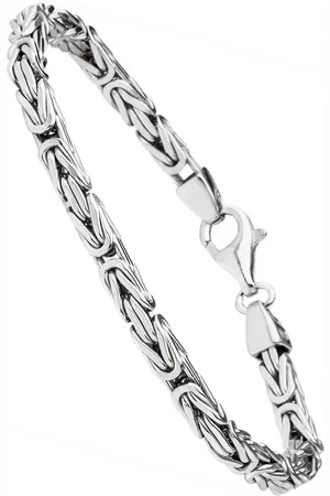 Jobo Armband, Königsarmband 925 Silber 19 cm