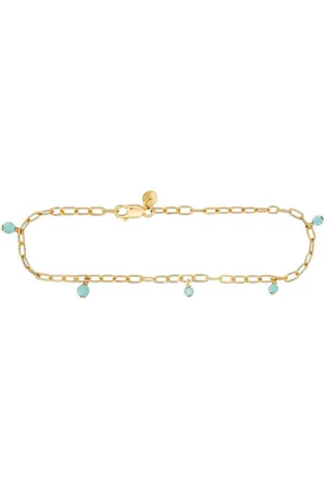 CAÏ Armband 925 Silber vergoldet Amazonit