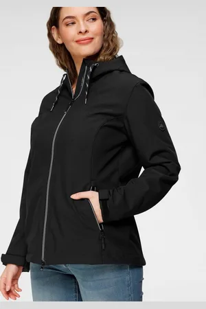 Polarino Softshelljacke für den Übergang, aus Softshell, wasserabweisend, winddicht
