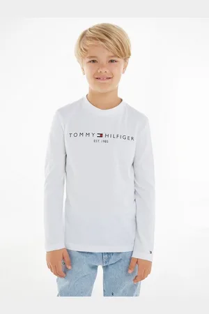 Tommy Hilfiger Langarmshirt ESSENTIAL TEE L/S mit Logoschriftzug