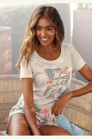 Lascana Shorty (2 tlg) mit Statement Print