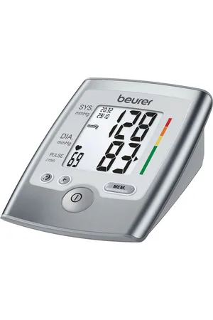 Beurer Oberarm-Blutdruckmessgerät BM 35 mit farbigem Risikoindikator, Durchschnittswertberechnung, Mit Arrhythmie-Erkennung, inkl. Aufbewahrungstasche und Blutdruckpass