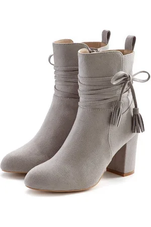 Lascana Stiefelette mit Blockabsatz, High-Heel-Stiefelette, Ankle Boots, Stiefel