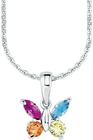 Amor Kette mit Anhänger Schmetterling, 9293667, mit Zirkonia (synth)