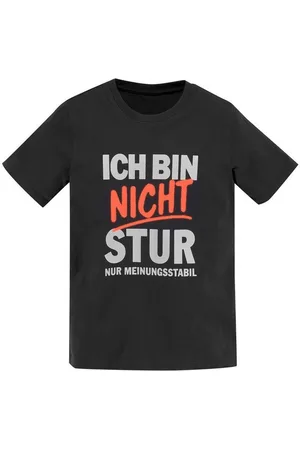 Kidsworld T-Shirt ICH BIN NICHT STUR Kurzarm, mit Rundhalsausschnitt, mit trendigem Aufdruck
