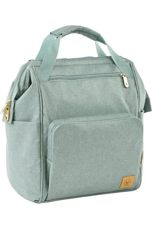 LÄSSIG Wickelrucksack Glam, Goldie, Backpack mint, PETA-approved vegan