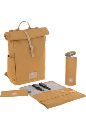 LÄSSIG Wickelrucksack Green Label, Rolltop, , PETA-approved vegan, zum Teil aus recyceltem Material