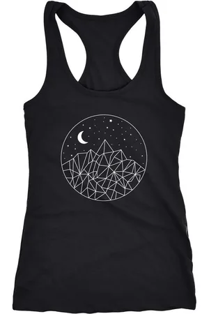 Neverless Tanktop Damen Tank-Top Berge und Sterne Polygon Design Racerback - Verkäufer: Akowi