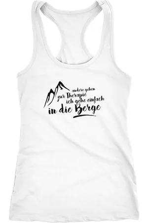 MoonWorks Tanktop Damen Tanktop Ich gehe einfach in die Berge Wandern Klettern - Verkäufer: Akowi
