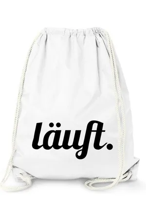 MoonWorks Turnbeutel Turnbeutel mit Spruch, läuft, Beutel Tasche Sportbeutel Jutebeutel Gymbag ® - Verkäufer: Akowi