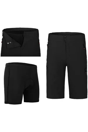 Bergson Fahrradhose PORVOO Bermuda (mit gepolsterter Innenhose) Herren Radshorts, robust, elastisch, Normalgrößen, - Verkäufer: