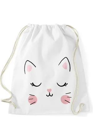 MoonWorks Turnbeutel Turnbeutel Katze Katzengesicht Cat Tiergesichter Gymbag ® - Verkäufer: Akowi