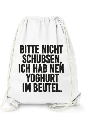 MoonWorks Turnbeutel Turnbeutel, Bitte nicht schubsen ich hab nen Joghurt im Beutel, ® - Verkäufer: Akowi