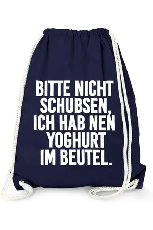 MoonWorks Turnbeutel Turnbeutel, Bitte nicht schubsen ich hab nen Joghurt im Beutel, ® - Verkäufer: Akowi