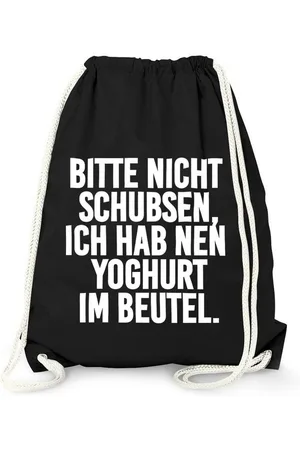 MoonWorks Turnbeutel Turnbeutel, Bitte nicht schubsen ich hab nen Joghurt im Beutel, ® - Verkäufer: Akowi