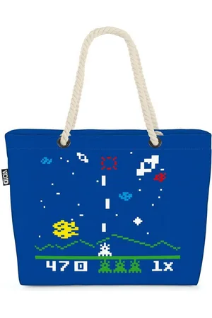 Void Strandtasche (1-tlg), Sheldon Invaders Shopper Beach Bag gamer game space big bang - Verkäufer: style3