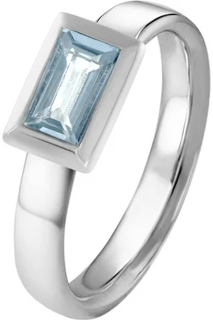 Acalee Goldring Topas Weißgold 333 / 8K hellblauer Topas - Verkäufer: uhrcenter