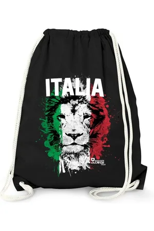 MoonWorks Turnbeutel Turnbeutel EM WM Italien Löwe Flagge Italy Lion Flag Fußball - Verkäufer: Akowi