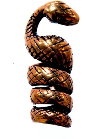 Kiss of Leather Diadem Bartperle Haarperle Bronze Schlange Snake Pearl Bart Bartschmuck - Verkäufer: