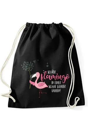 MoonWorks Turnbeutel Turnbeutel sei der Flamingo in einer Schar grauer Tauben Spruch Flamingo Pusteblume ® - Verkäufer: Akowi