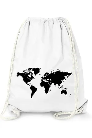 MoonWorks Turnbeutel Turnbeutel, Weltkarte World Map, Beutel Tasche Sportbeutel Gymsac ® - Verkäufer: Akowi