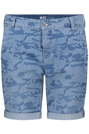 Mac Stretch-Jeans BERMUDA light blue camouflage las 2788-90-0336 - Verkäufer: Jeans-Manufaktur