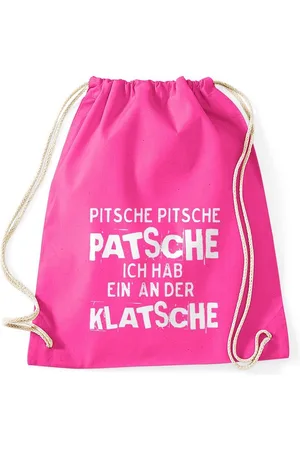 MoonWorks Turnbeutel Turnbeutel Spruch Pitsche Pitsche Patsche Ich hab einen an der Klatsche Gymsac ® - Verkäufer: Akowi