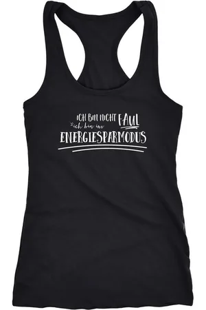 MoonWorks Tanktop Damen Tanktop Ich bin nicht faul, ich bin im Energiesparmodus - Verkäufer: Akowi