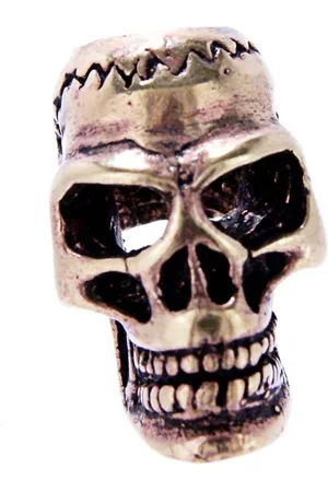 Kiss of Leather Diadem Bartperle Haarperle Bronze Totenkopf Skull Bart Bartschmuck 6mm - Verkäufer: