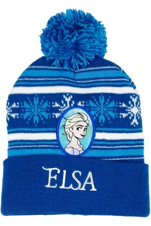 Disney Bommelmütze Die Eiskönigin Elsa - Kinder Winter Mütze Gr. 52 oder 54, in Blau - Verkäufer: WS-Trend