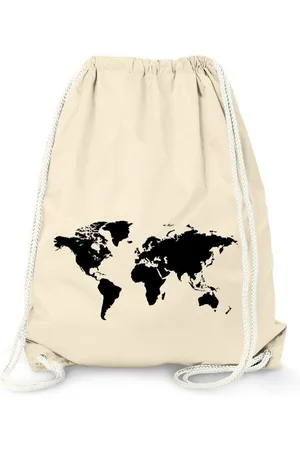 MoonWorks Turnbeutel Turnbeutel, Weltkarte World Map, Beutel Tasche Sportbeutel Gymsac ® - Verkäufer: Akowi