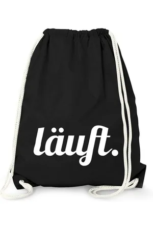MoonWorks Turnbeutel Turnbeutel mit Spruch, läuft, Beutel Tasche Sportbeutel Jutebeutel Gymbag ® - Verkäufer: Akowi
