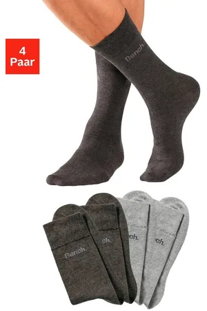 Bench Basicsocken (Packung, 4-Paar) in angenehm weicher Markenqualität