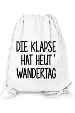 MoonWorks Turnbeutel Turnbeutel Die Klapse hat heute Wandertag Sportbeutel Gymbag Baumwolle - Verkäufer: Akowi