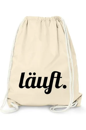 MoonWorks Turnbeutel Turnbeutel mit Spruch, läuft, Beutel Tasche Sportbeutel Jutebeutel Gymbag ® - Verkäufer: Akowi