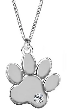 Goldene Hufeisen Kette mit Anhänger Tierpfote Anhänger mit Kette aus 925 Sterling Silber (2-tlg, inkl. Etui), Rhodiniert - Verkäufer: