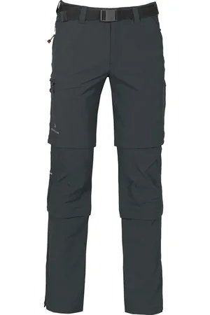 Bergson Outdoorhose QUEENSLAND Doppel Zipp-Off mit T-ZIPP Herren Wanderhose, vielseitig, pflegeleicht, Normalgrößen, dunkel - Verkäufer: