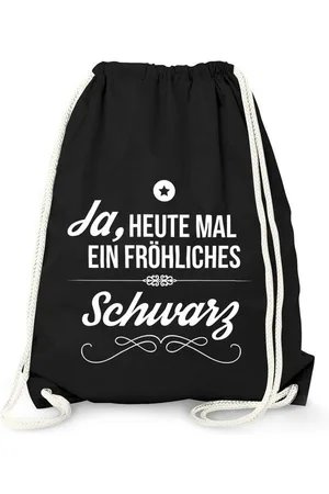 MoonWorks Turnbeutel Turnbeutel Ja heute mal ein fröhliches Spruch Sprüche Gym Bag - Verkäufer: Akowi