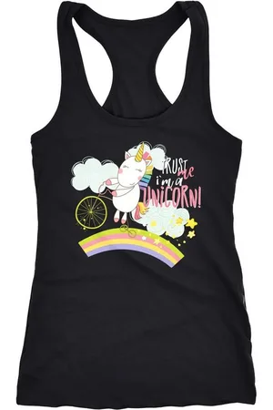 MoonWorks Tanktop Damen Tanktop Einhorn Trust me I´m a Unicorn Sprüche Spruch Racerback - Verkäufer: Akowi